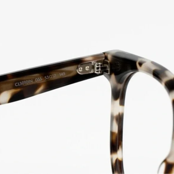 Celine CL5010IN 055 Eyeglasses White Vintage Havana Square Women NWT - Picture 8 of 8